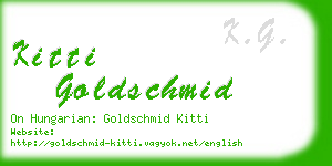 kitti goldschmid business card